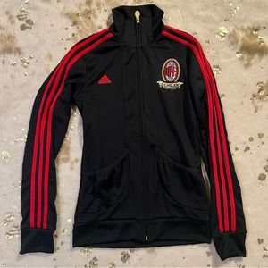 NWOT AC Milan Adidas Track Jacket Italy Serie A Italian Soccer Sz XS